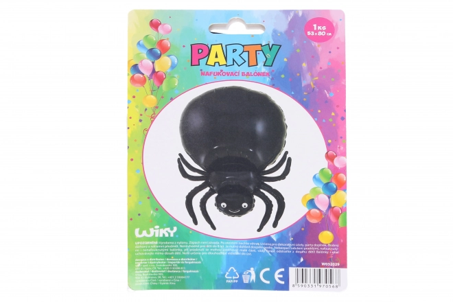 Nafukavajući balon pauk crni - 53 x 80 cm