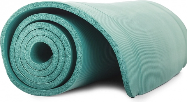 Protuklizna fitness i joga podloga 180 × 60 cm, 10 mm, zelena