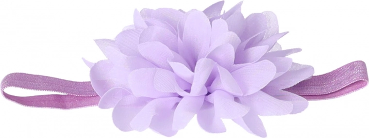 Ružičasta traka za kosu s cvjetnim motivom