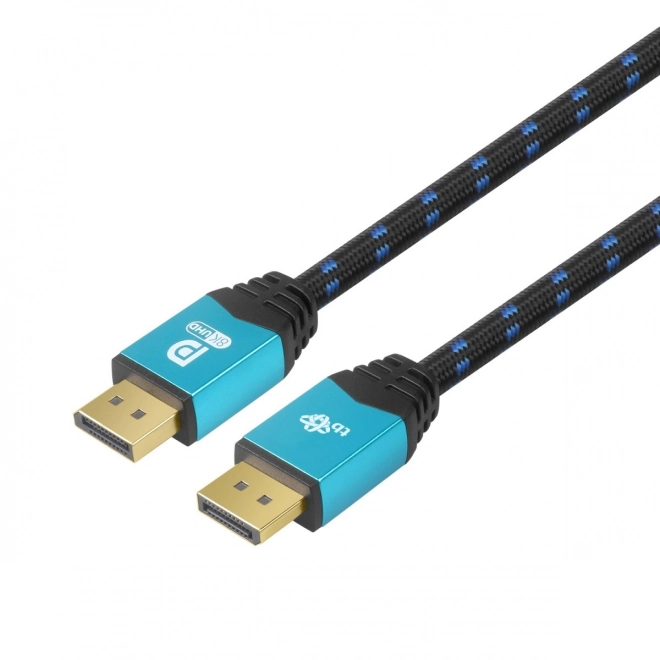 DisplayPort kabel 8K UHD s plavim konektorima 2 m