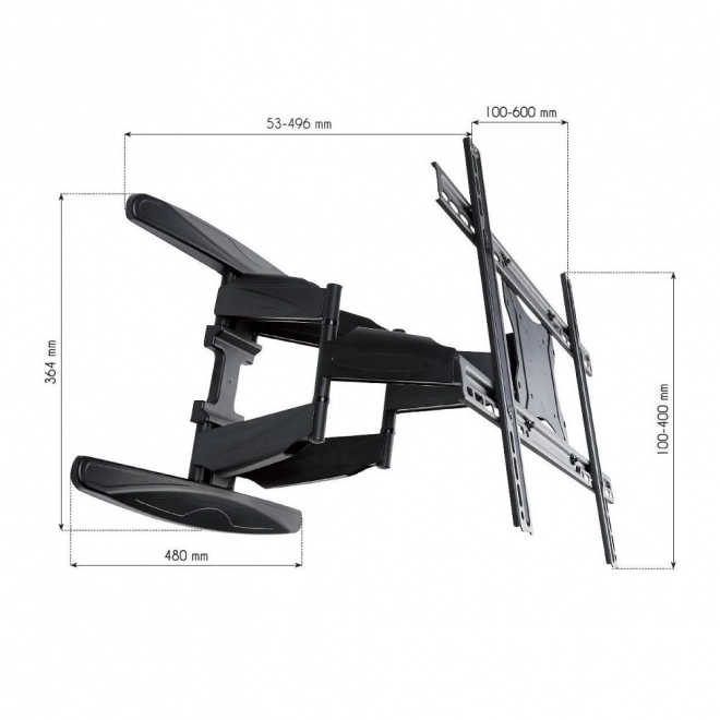 Zidni nosač za TV LCD/LED 40-80 inča crni