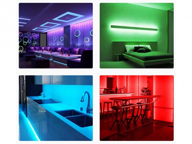 Vodootporna LED traka RGB 4,5 m s daljinskim upravljačem