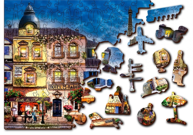 Drvene puzzle Doručak u Parizu 2u1