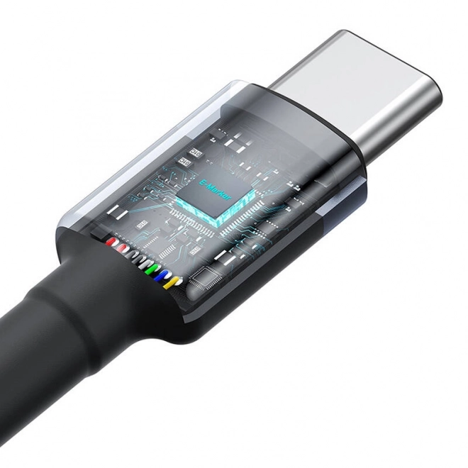 Kabel Baseus Cafule USB-C na USB-C 100W,2m, 2ks (crveno-crni, sivo-crni).