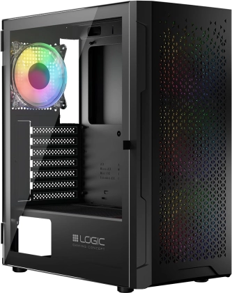 Računalno kućište LOGIC Aramis ARGB Midi USB 3.0 crno