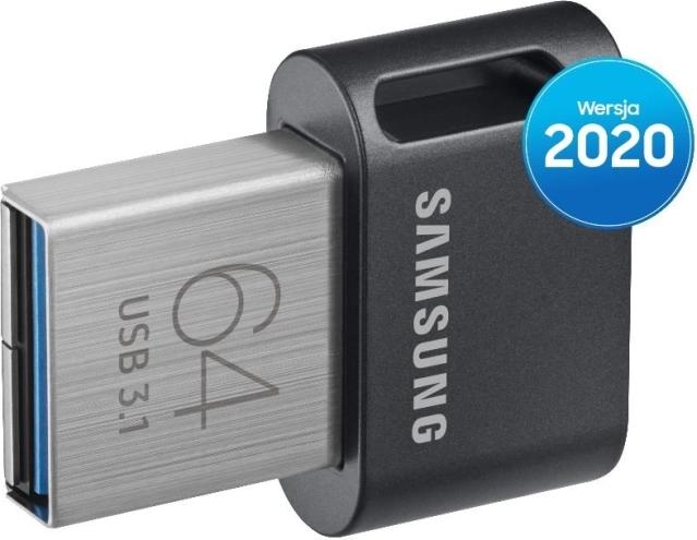 USB flash disk FIT Plus 64 GB USB 3.1, siva