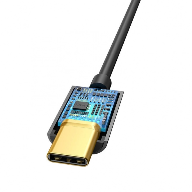 Zvučni adapter Baseus L54 USB-C mini jack 3,5 mm - crni