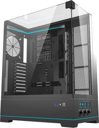 Kućište za računalo Darkflash DY450L ATX Mid Tower bez ventilatora – crno