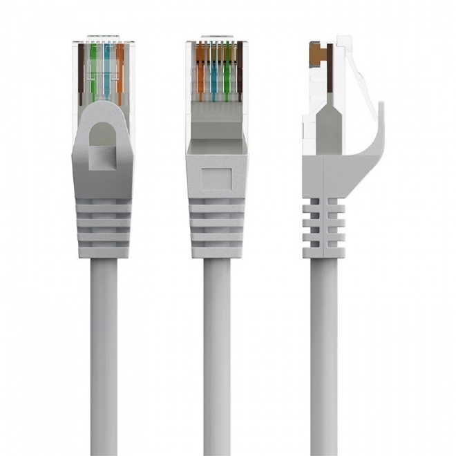 Patch kabel kat.6 UTP 0,5m sivi