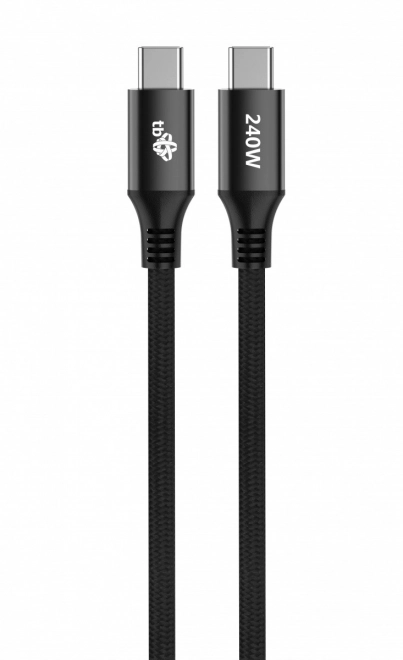 Kabel USB C - USB C 2m 240W crni