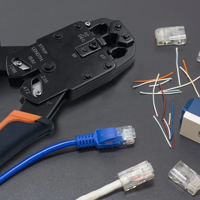 Prolazni RJ45 konektor CAT6 FTP s pozlaćenim kontaktima, 100 kom