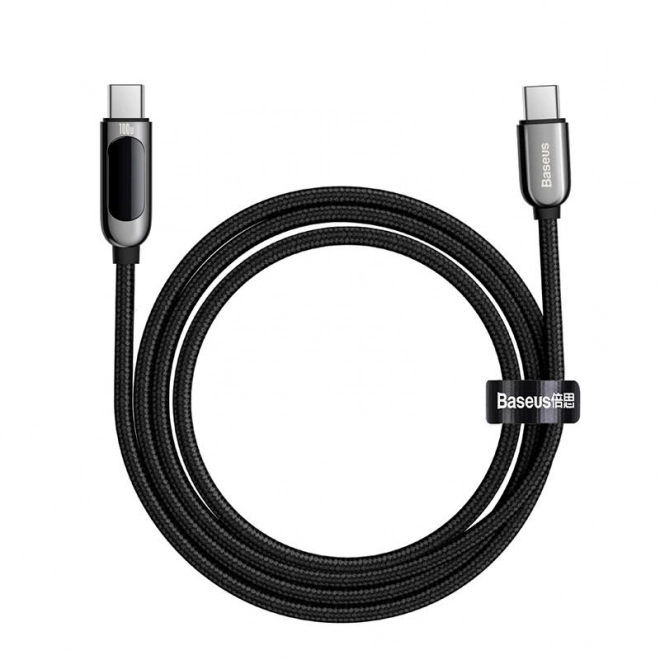 USB-C na USB-C kabel Baseus, 100 W, 2 m (crna)