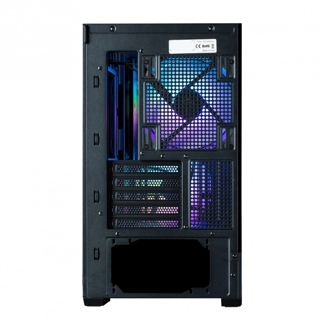 Ormar P30 Air mATX Mini Tower s ARGB ventilatorima crna