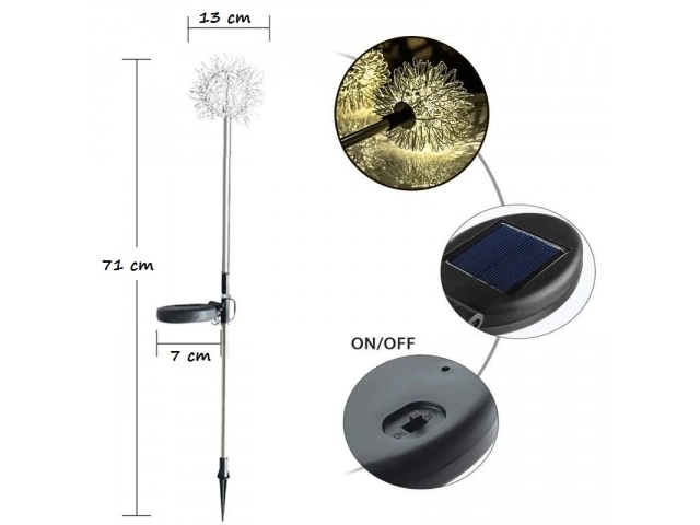 Solarne vrtne LED svjetiljke u obliku drveta - 2 komada
