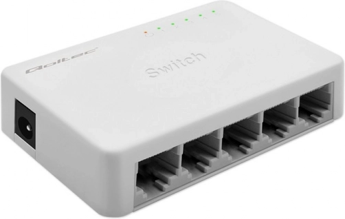 QOLTEC gigabitni mrežni prekidač 5× RJ45, 1000 Mb/s, plug & play