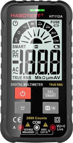 digitalni multimetar habotest ht112a true rms sa smart funkcijom