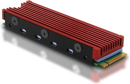 Aluminijski pasivni hladnjak za SSD M.2 2280 s termalnim podloškama, visina 12 mm