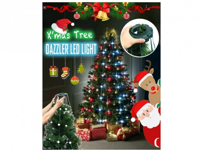 Božićna svjetlosna zavjesa s LED RGB
