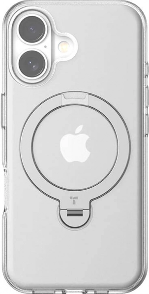 Torras Ostand Spin prozirna maska za iPhone 16