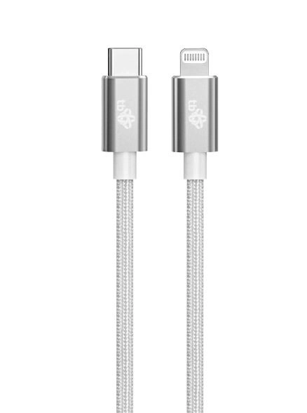 Lightning kabel MFi - USB C srebrni 1m