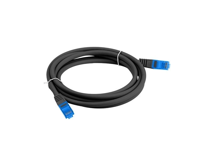 Patchcord kategorije 6A S/FTP CCA 3,0m crni