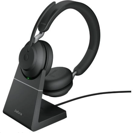 Bežične slušalice Jabra Evolve2 65 s mikrofonom - crna