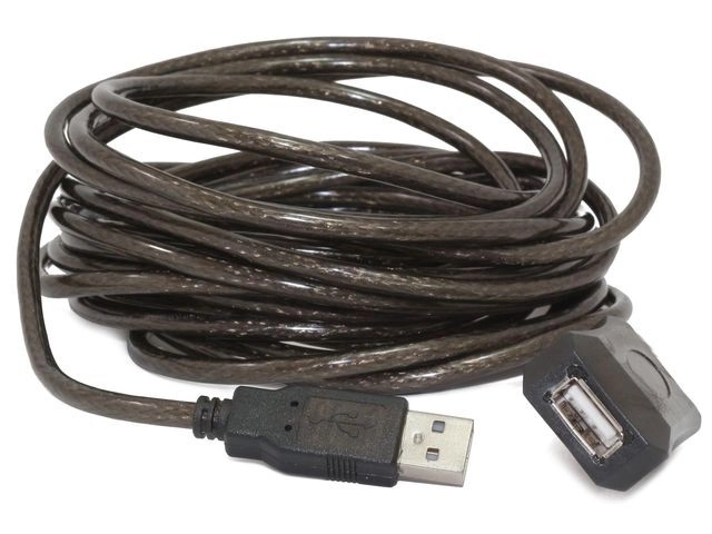 Produžni USB kabel 2.0 tip AM-AF 5 m aktivni crni