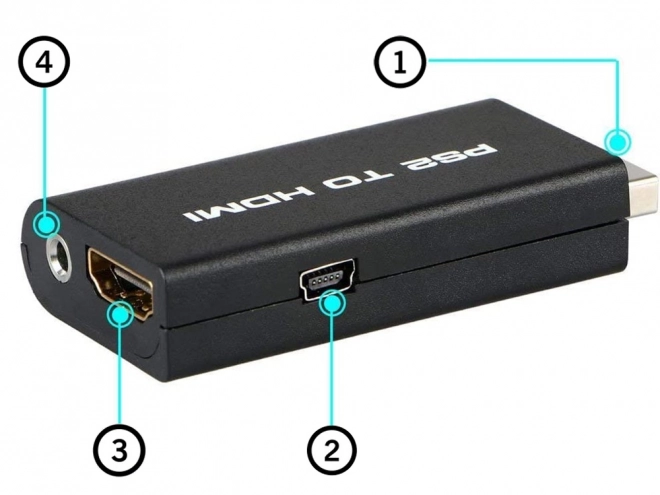 Adapter PS2 na HDMI audio pretvarač