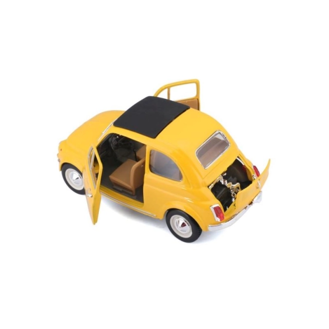 Bburago model automobila Fiat 500 F 1965 žuti 1:24