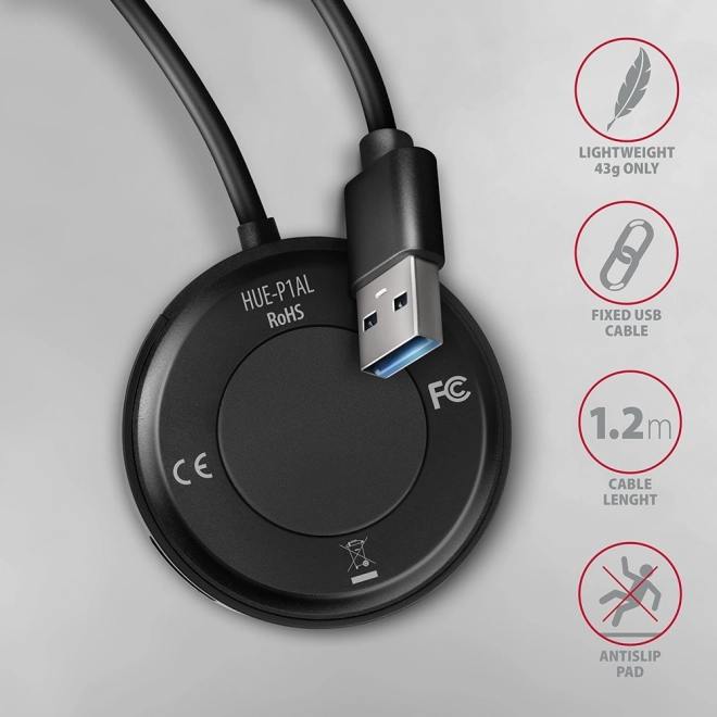 USB hub 4 porta USB 3.2 Gen 1 okrugli