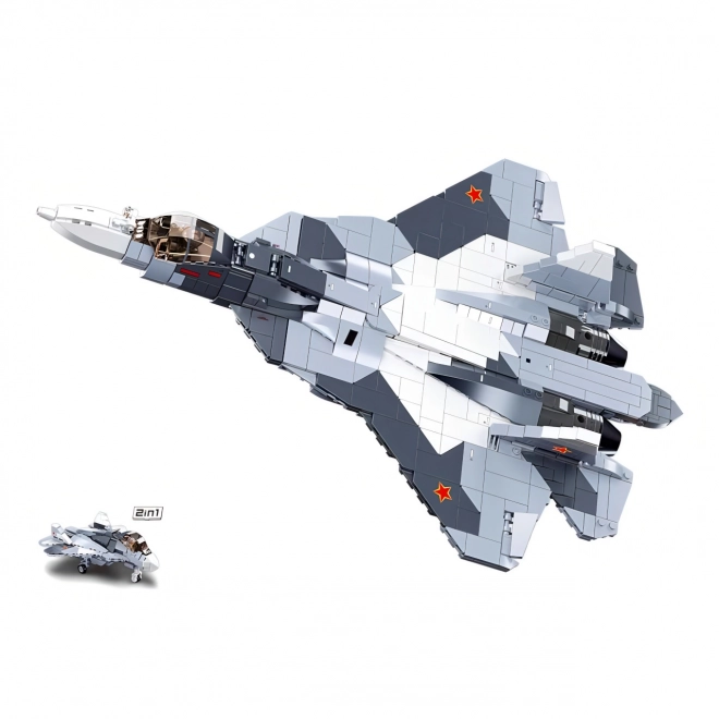 Sluban Model Bricks M38-B0986 Ponosni lovački avion Su-57 2 u 1