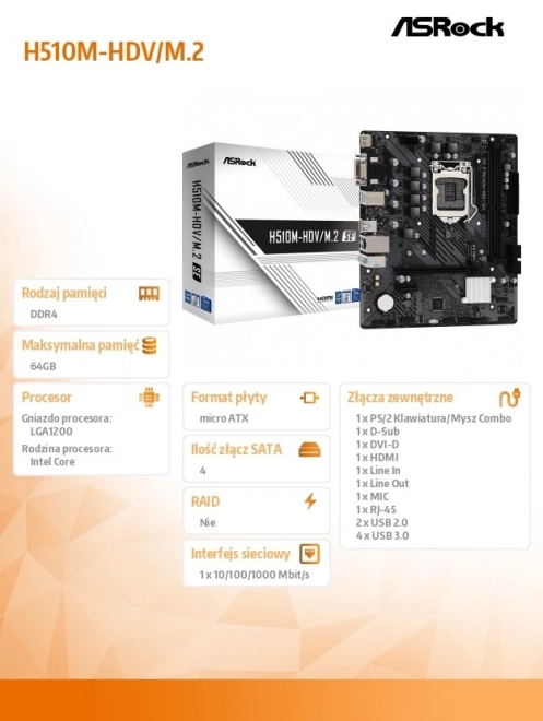 Matična ploča ASRock H510M-HDV/M.2 SE
