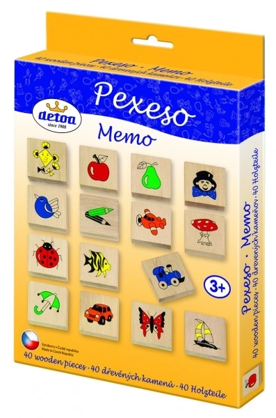 Detoa drvena memory igra