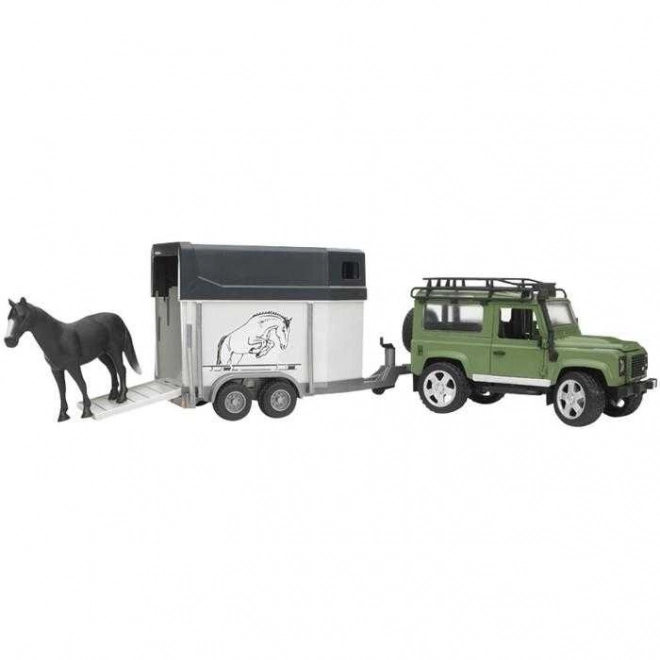 Bruder LAND ROVER s prikolicom za konje