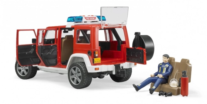 Bruder Crveni vatrogasni JEEP WRANGLER s figuricom i dodacima