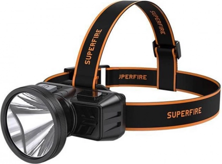 Naglavna svjetiljka SUPERFIRE HL51 160 lm s micro USB i dometom 300 m