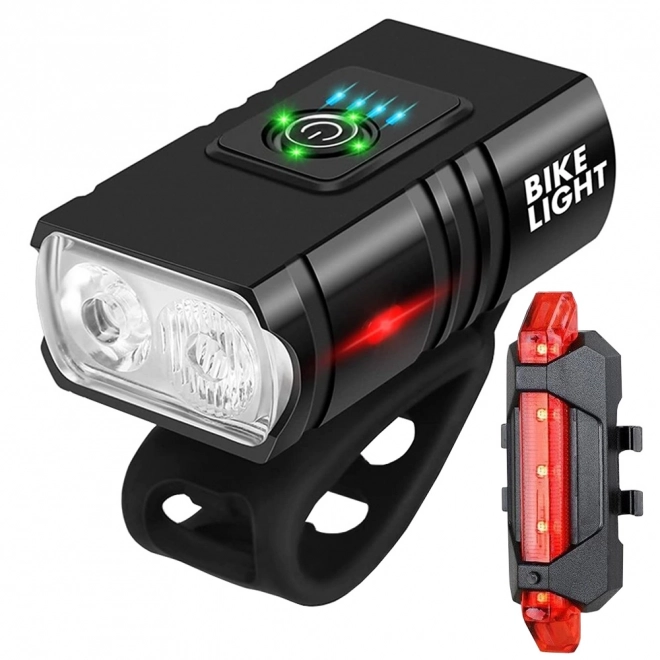 Set LED svjetala za bicikl s USB punjenjem