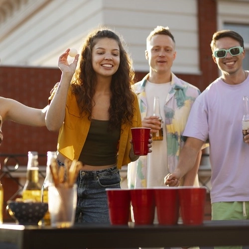 Igra Beer Pong - 50 čaša Ruhhy 21232