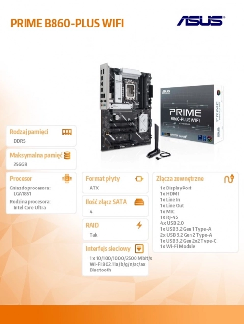 Osnovna ploča ASUS Prime B860-PLUS WIFI