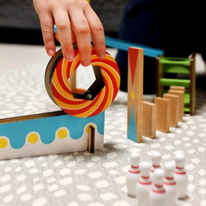 Drvene građevne kocke domino / domino puzzle Tooky Toy