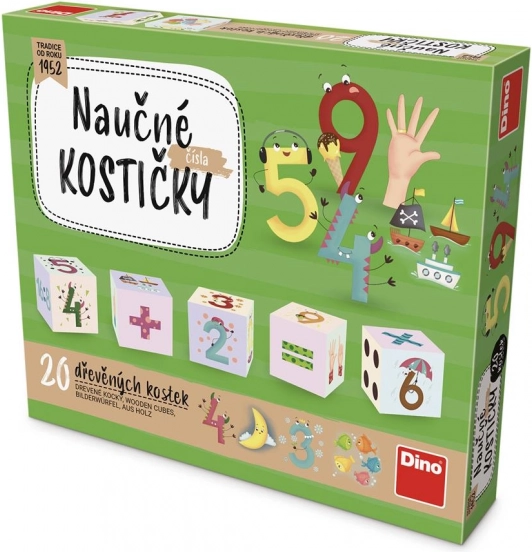 Dino drvene kocke brojevi – 20 kom
