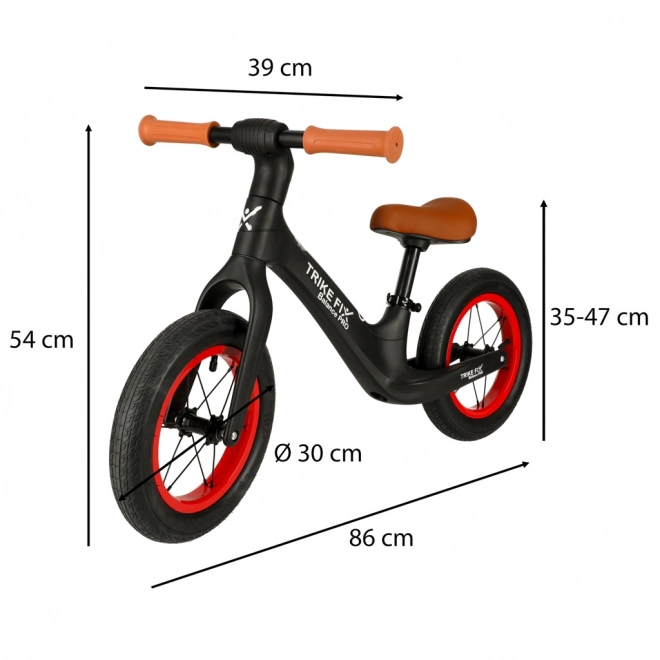Dječji balans bicikl Trike Fix Balance PRO crni