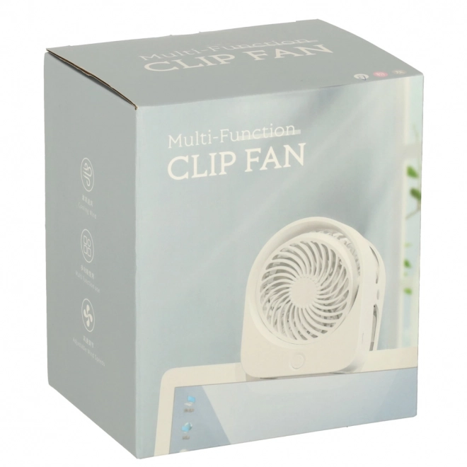 Bežični USB stolni ventilator 11,5 cm bijeli