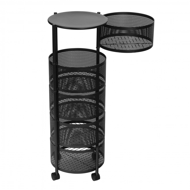 Kuhinjski organizator polica s rotirajućim policama, 5 razina, metal, ModernHome