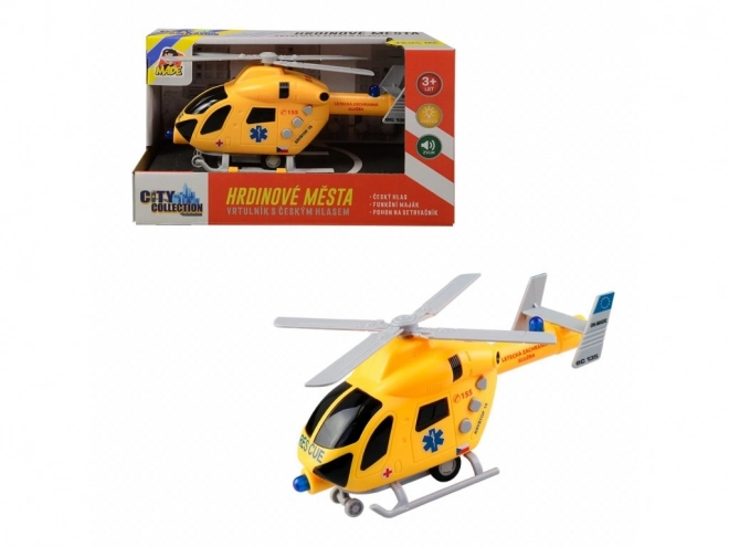 Spasilački helikopter s funkcijama svjetla i zvuka