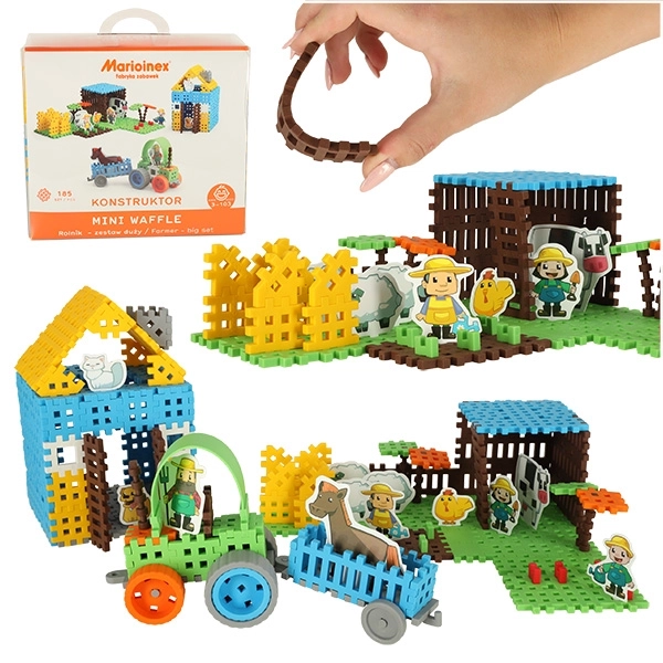 Građevinski blokovi Mini Waffle - Farmer Veliki set blistera