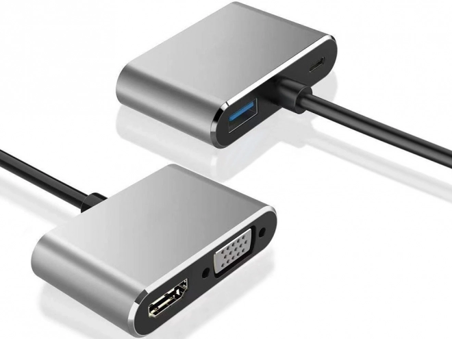 Adapter USB-C HDMI 4K VGA Hub s Power Delivery