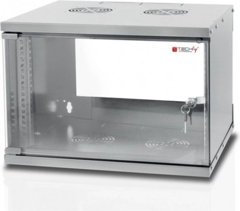Zidni ECO 19" rack ormar 6U, dubina 450 mm, siva