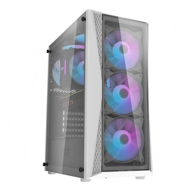 Računalno kućište Darkflash DK352 Plus s 4 ventilatora (crno-bijelo)