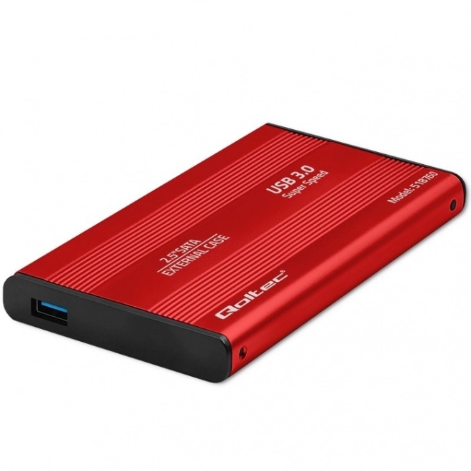 Vanjski omot za 2,5" diskove HDD/SSD SATA3, USB 3.0, crveni